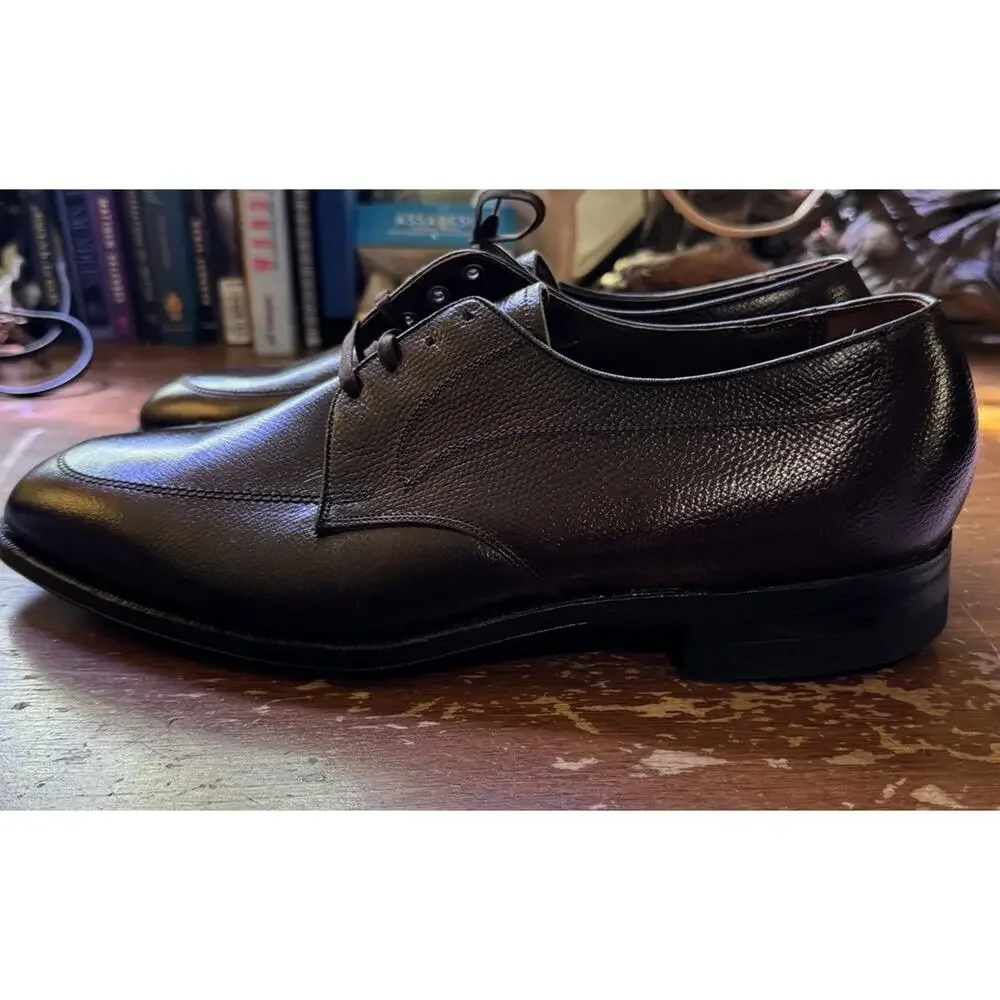 Vintage Deadstock Florsheim 75292 Pebble Grain Leather Shoes Men's 10 D USA Made